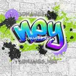 ney in Graffiti Grunge style - 3D name wallpaper