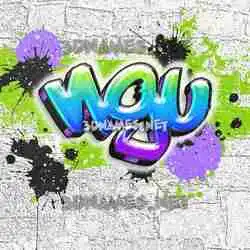 ngu in Graffiti Grunge style - 3D name wallpaper
