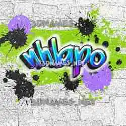 nhlapo in Graffiti Grunge style - 3D name wallpaper