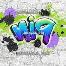 ni9 in Graffiti Grunge style - 3D name wallpaper