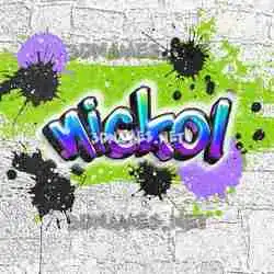 nickol in Graffiti Grunge style - 3D name wallpaper