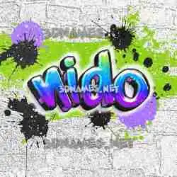 nido in Graffiti Grunge style - 3D name wallpaper