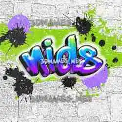 nids in Graffiti Grunge style - 3D name wallpaper