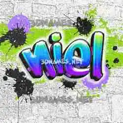 niel in Graffiti Grunge style - 3D name wallpaper