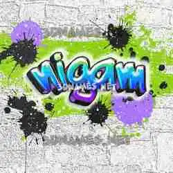 nigam in Graffiti Grunge style - 3D name wallpaper