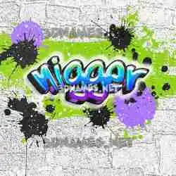 nigger in Graffiti Grunge style - 3D name wallpaper