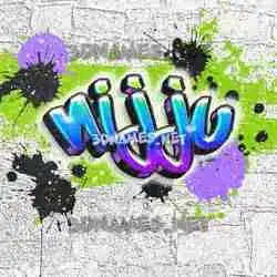nijju in Graffiti Grunge style - 3D name wallpaper