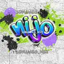 nijo in Graffiti Grunge style - 3D name wallpaper
