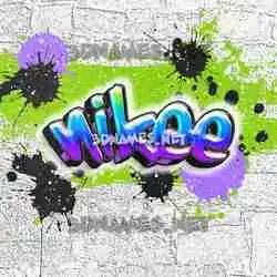 nikee in Graffiti Grunge style - 3D name wallpaper