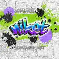 niket in Graffiti Grunge style - 3D name wallpaper