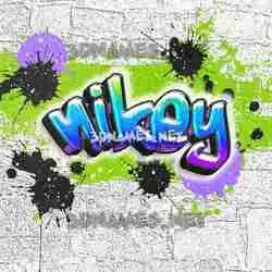 nikey in Graffiti Grunge style - 3D name wallpaper