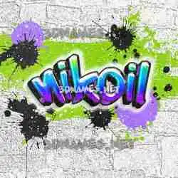 nikoil in Graffiti Grunge style - 3D name wallpaper