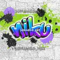 niku in Graffiti Grunge style - 3D name wallpaper