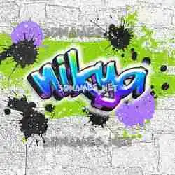 nikya in Graffiti Grunge style - 3D name wallpaper