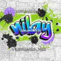 nilay in Graffiti Grunge style - 3D name wallpaper