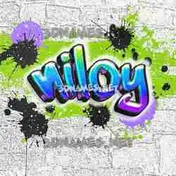 niloy in Graffiti Grunge style - 3D name wallpaper