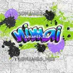 nimai in Graffiti Grunge style - 3D name wallpaper