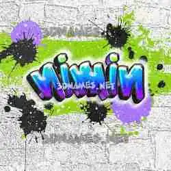 nimin in Graffiti Grunge style - 3D name wallpaper