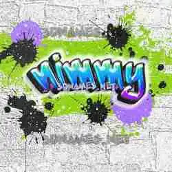 nimmy in Graffiti Grunge style - 3D name wallpaper