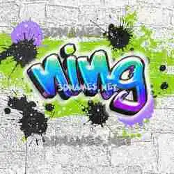 ning in Graffiti Grunge style - 3D name wallpaper