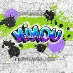 ninou in Graffiti Grunge style - 3D name wallpaper