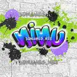 ninu in Graffiti Grunge style - 3D name wallpaper