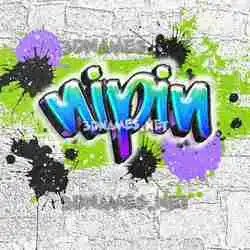 nipin in Graffiti Grunge style - 3D name wallpaper
