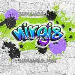 nirgis in Graffiti Grunge style - 3D name wallpaper