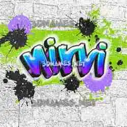nirvi in Graffiti Grunge style - 3D name wallpaper