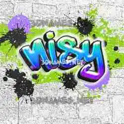 nisy in Graffiti Grunge style - 3D name wallpaper