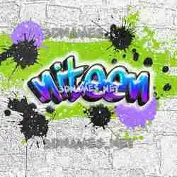 niteen in Graffiti Grunge style - 3D name wallpaper