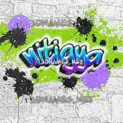 nitigya in Graffiti Grunge style - 3D name wallpaper
