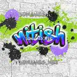 nitish in Graffiti Grunge style - 3D name wallpaper
