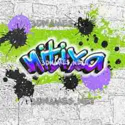 nitixa in Graffiti Grunge style - 3D name wallpaper