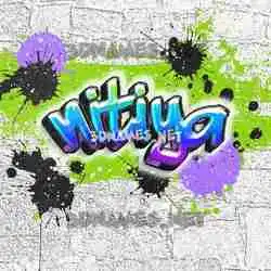 nitiya in Graffiti Grunge style - 3D name wallpaper