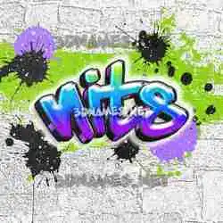 nits in Graffiti Grunge style - 3D name wallpaper
