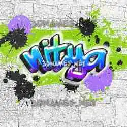nitya in Graffiti Grunge style - 3D name wallpaper