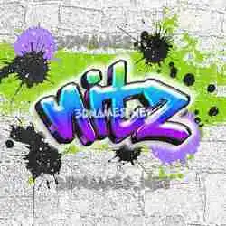 nitz in Graffiti Grunge style - 3D name wallpaper