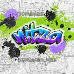nitza in Graffiti Grunge style - 3D name wallpaper