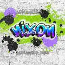 nixon in Graffiti Grunge style - 3D name wallpaper