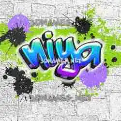 niya in Graffiti Grunge style - 3D name wallpaper