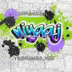 niyaaj in Graffiti Grunge style - 3D name wallpaper