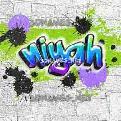 niyah in Graffiti Grunge style - 3D name wallpaper
