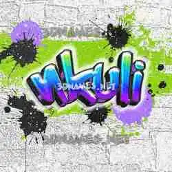nkuli in Graffiti Grunge style - 3D name wallpaper