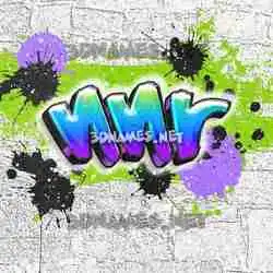 nnr in Graffiti Grunge style - 3D name wallpaper
