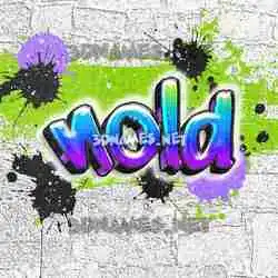 nold in Graffiti Grunge style - 3D name wallpaper