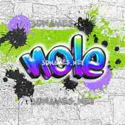 nole in Graffiti Grunge style - 3D name wallpaper