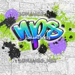 nps in Graffiti Grunge style - 3D name wallpaper