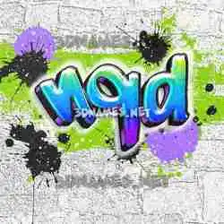 nqd in Graffiti Grunge style - 3D name wallpaper
