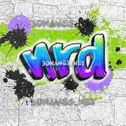 nrd in Graffiti Grunge style - 3D name wallpaper